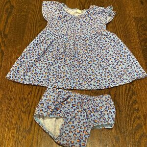 Tucker & Tate print dress with diaper cover size 12 months